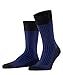 Produktbild FALKE Herren Socken Oxford Stripe M SO Baumwolle gemustert 1 Paar, Schwarz (Black 3000), 43-44