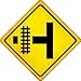 Railroad Crossing Left Novelty Metal Crossing Sign CX-449
