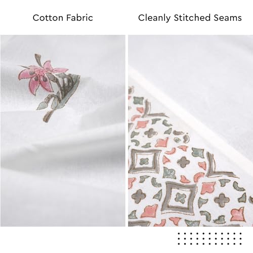 Image of Encasa XO Dining Table Cloth, Jaipuri Block Print Cotton Cover Kashmir