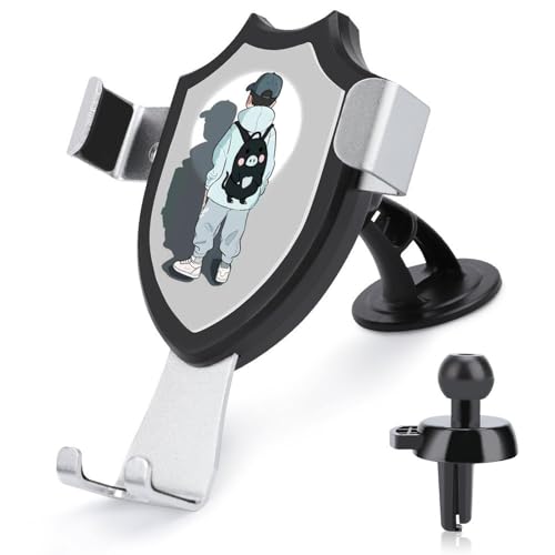 Falynth Back View Boy Car Phone Holder Vent Mount – Universal Dashboard Air Outlet Cell Stand, Adjustable Hands-Free Cradle for All Smartphones