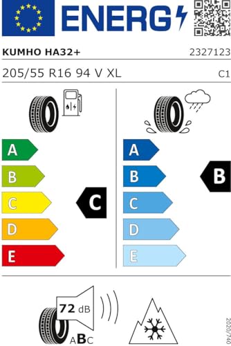 KUMHO - 205/55 R16 TL 94V SOLUS 4S HA32 XL BSW M+S 3PMSF - Ganzjahresreifen