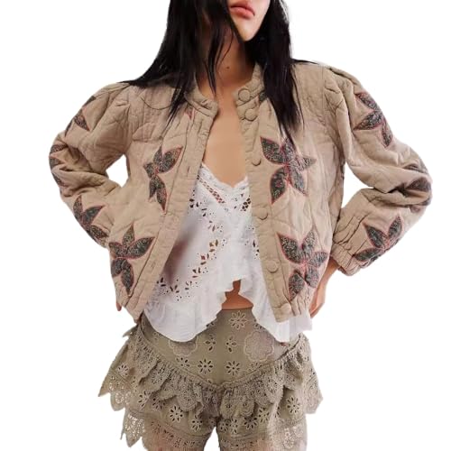 Tooe Women's Fairycore Printed Down Jacket Cutecore Baggy Winter Outerwear