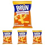 Belin Croustilles Goût Emmental 138 g (Lot de 4)