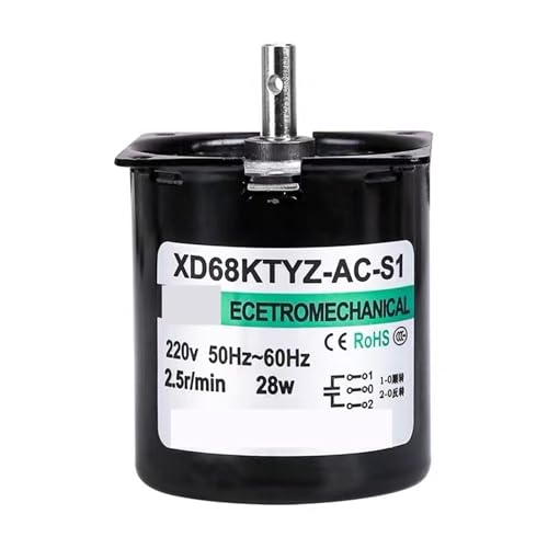 Moteur synchrone réversible 220V 28W XD68KTYZ de petite taille - 6