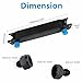 HTRACING 7 Row AN10 10AN Transmission Oil Cooler Kit Stacked Plate With 6AN 8AN Adapter Universal Engine Transmission British Radiator Oil Cooler Condenser Aluminium Alloy Black