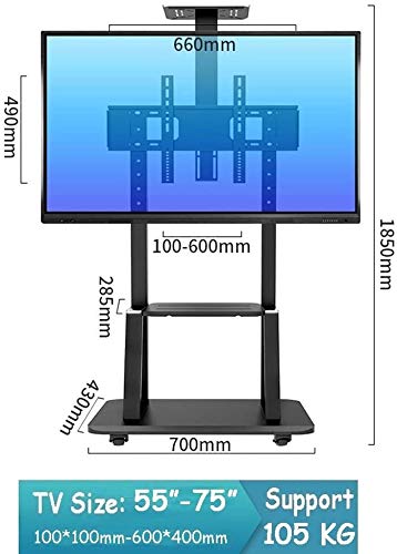 Soporte Universal Móvil para TV 55-75 Pulgadas con Ruedas miniatura 4