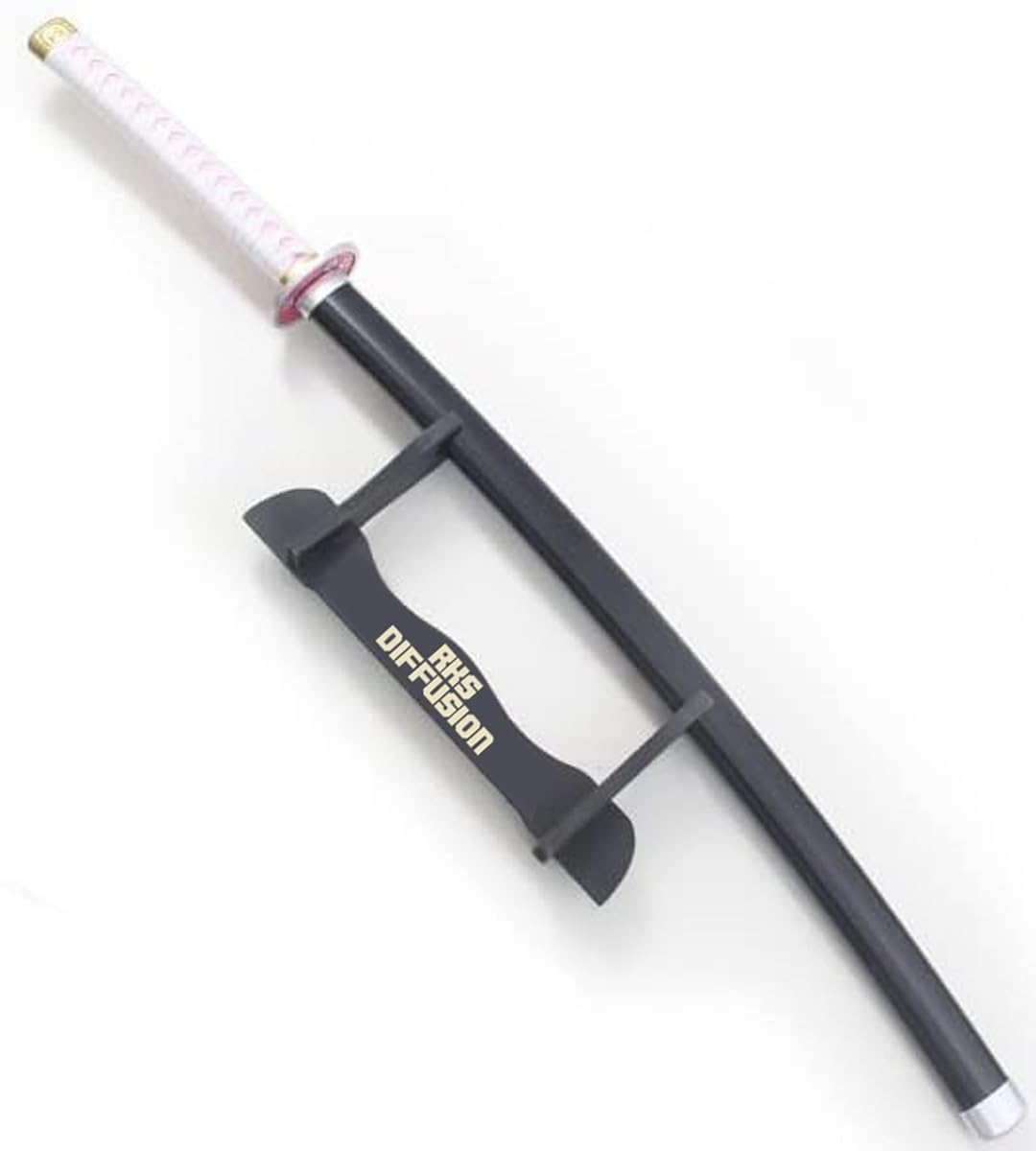 Kimetsu No Yaina Katana en Bois Sabre Kanao Tsuyuri Epee Cosplay Demon Decoration Presentoir en Bois Inclus