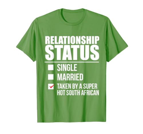 Relationship Status Taken Hot South African South Africa T-Shirt, Men, Grass Green, XX-Large