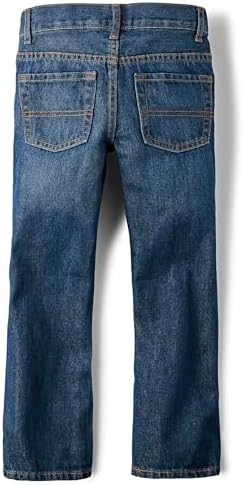 The Children's Place Boys Basic Bootcut Jeans,Dk Juptier Single,10 - 4