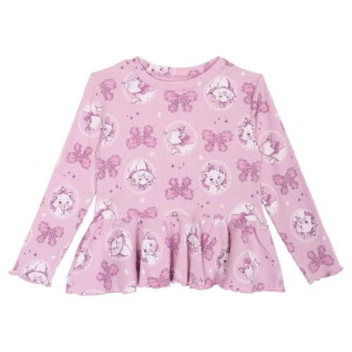 Image of Disney Girls' Ribbed Long Sleeve Tee and Pants Set for Baby & Kids