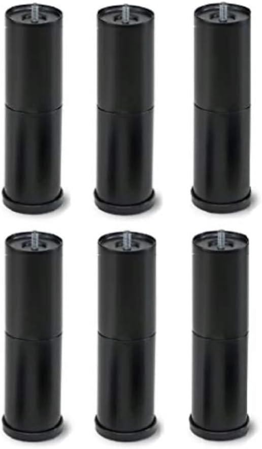 Replacement Set of Legs Compatible with Serta Motion Slim and Compatible with Beautyrest Simple Motion Adjustable Bed Base - Set of 6 Legs