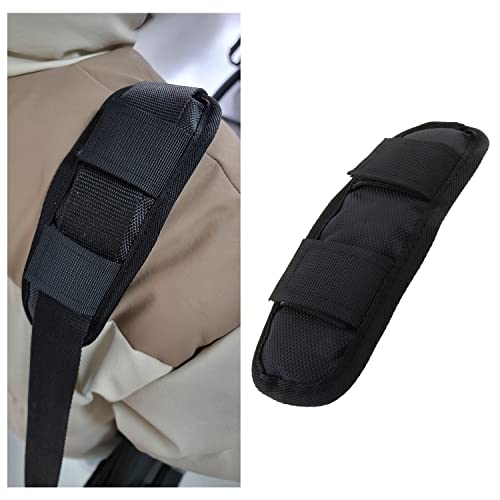 Image of Shoulder Strap Pad Black Removable Luggage Bags Shoulder Strap Pads Fastener Cushions for Bag Backpack Satchel (Pack of 2)