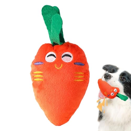 Giocattoli Con Squittio Per Cani - Giocattoli Da Masticare A Forma Di Verdura Per Cani, Simpatici Giocattoli Per La Dentizione Dei Cuccioli | Giocattoli Da Gioco Interattivi, Razze Da Piccole A Medie,