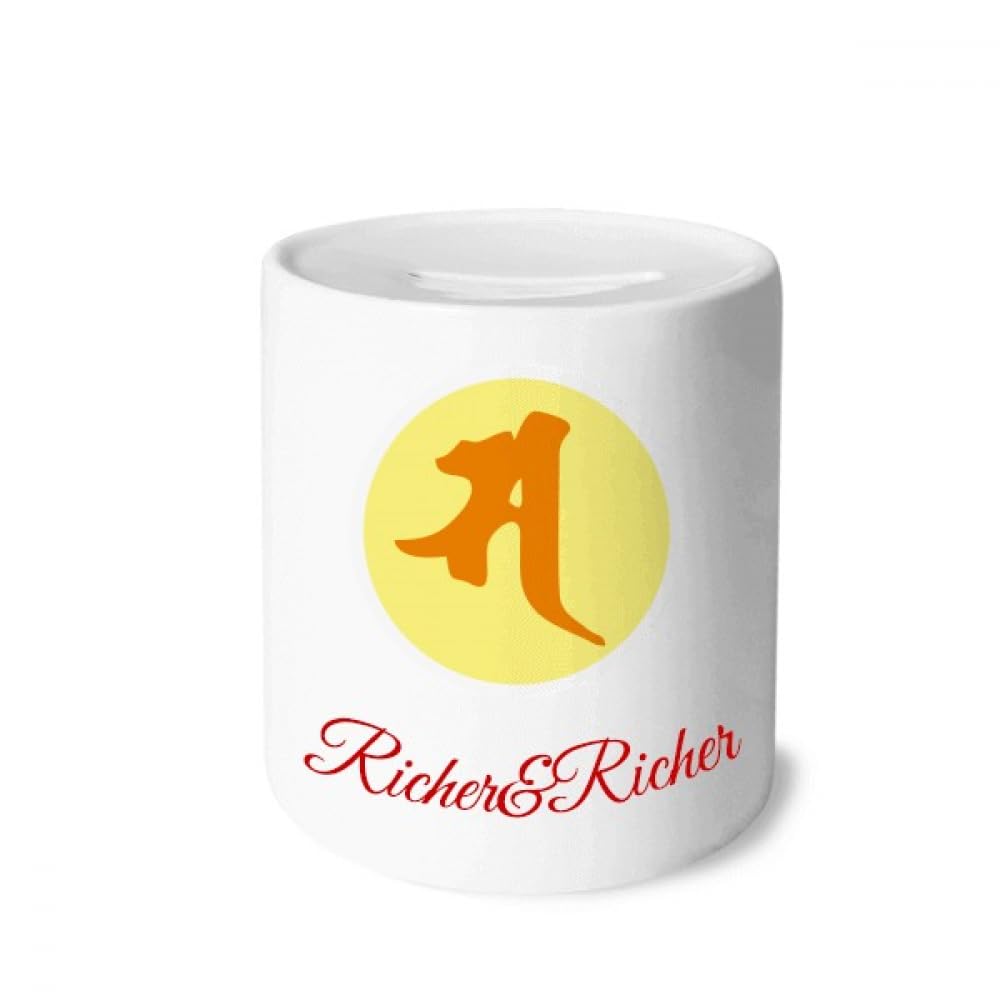 no/no Culture Sa Pattern Rich and Rich Bank Saving Box Coin