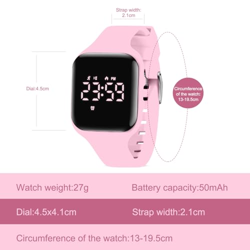 Image of BEN NEVIS Kids Watch, Digital Watch for Boys Girls, Sport Watch with Fitness Tracker, Alarm Clock, Stopwatch, No App and Waterproof, Watch for Kids Ages 5-12
