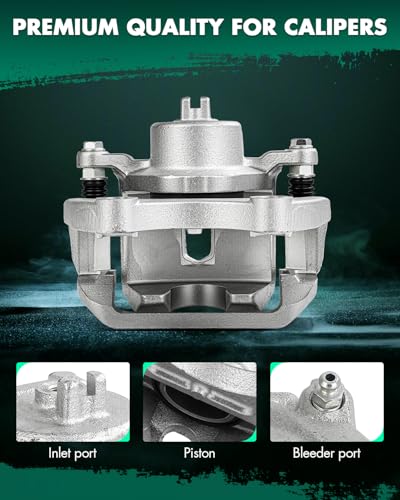 Image of SCITOO 19B2806 19B2807 Front Left & Right Disc Brake Calipers w /Bracket For Nissan For Maxima 2003-2008,Single Piston