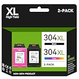 304XL Ink Cartridges Combo Pack, 304 Ink Cartridge Replacement for HP 304 Ink Cartridges Black and Colour, Printer Ink 304 XL for Envy 5020 5010 5030 5032 DeskJet 2600 2630 2620 3720 2632 3762 3760
