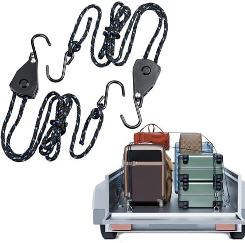 2 Stück Abspannseile Mit Ratsche - Reflektierende Zeltleinen Für Camping & Outdoor