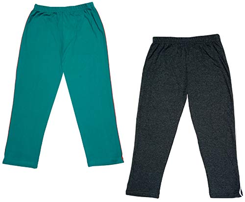 Image of indi weaves Girls Super Soft Cotton Solid Capri Pants Pack of 2