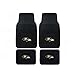 NFL Baltimore Ravens Car Floor Mats Heavy Duty 4-Piece Vinyl - Front and Rear