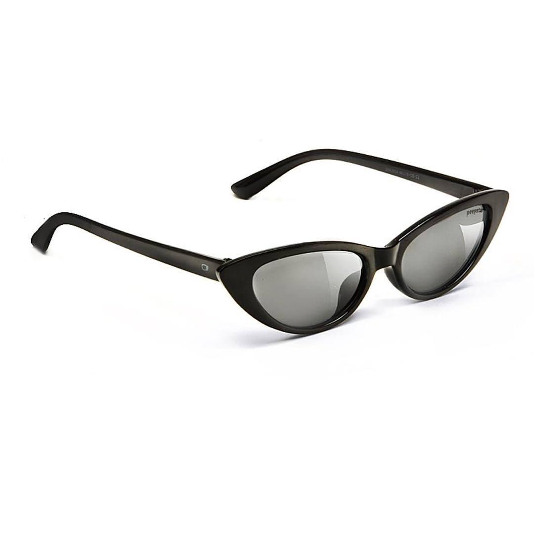 SPECSMAKERS Peepstar Kids Sunglass Cateye, 48, Black with Black KC5604-picture-50
