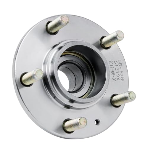 Image of Detroit Axle - Pair Rear Wheel Bearing and Hub Assembly for Hyundai Tiburon 2003 2004 2005, 5 Lugs Without ABS 512199