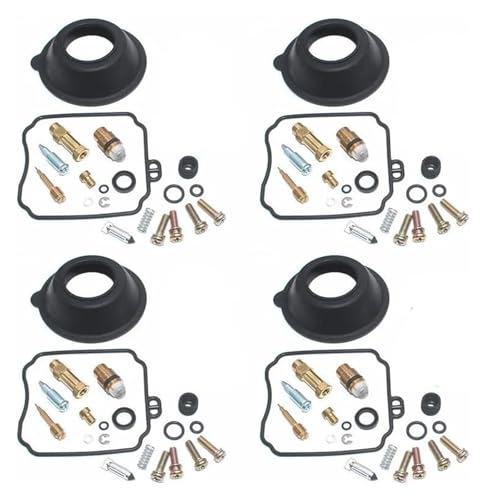 Kit Réparation Carburateur XJ600 Yamaha : Anti-Fuite et Ralenti Stable - Gicleur Diaphragme x4