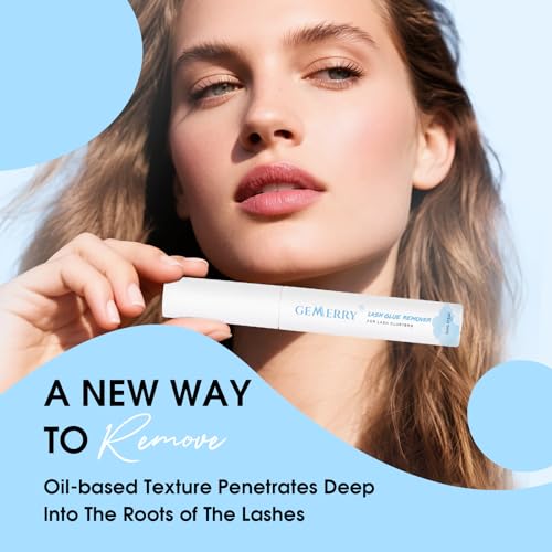 GEMERRY Lash Remover for Lash Extensions 5ml Lash Extension Remover for Lash Clusters Eyelash Extension Remover Gentle Formula Mascara Wand Lash Glue Remover - Thumbnail 7