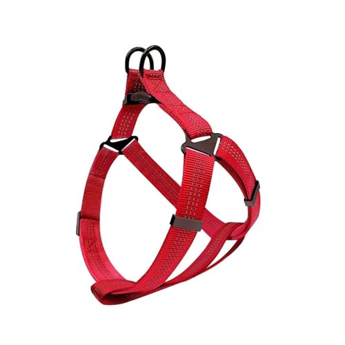 Harnais confort pour chien rouge taille M protège la trachée des chiots - 2