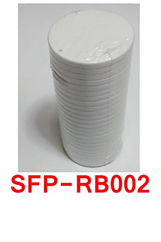 25 Pieces Round Keychain Blank Sublimation Heat Thermal Transfer Polymer PVC Craft Key Rings