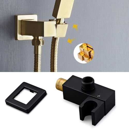 Mitigeurs de bain en or brossé avec accessoire de douche pivotant