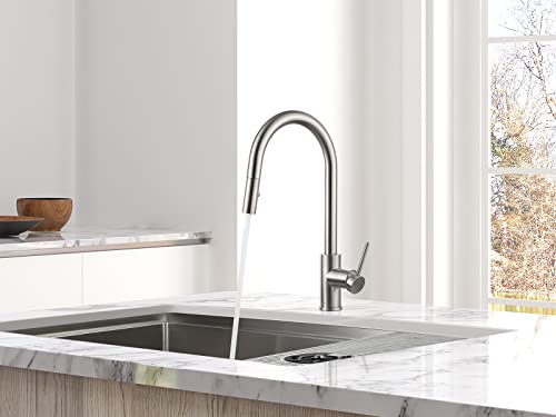Aguastella As52Ss Stainless Steel Kitchen Sink Faucet With Pull Down Sprayer Single Handle #TOP3