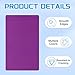 PATIKIL Blank PVC Cards, 20 Pack Inkjet Plastic ID Card CR80 30 MIL White Printable Business Cards, Waterproof Double Sided Printing for Photo ID Badge Inkjet Printers Frosted, Purple