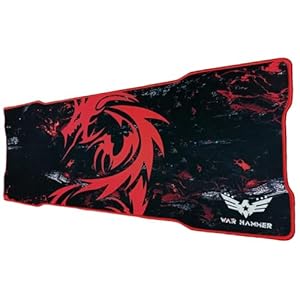 WAR HAMMER Mouse Pad Large Office Table Accessories Desk Mat Large Gaming Mouse Pad Desk Extended Mouse Pad Gaming Desk Pad Laptop Pad Keyboard Mousepad (Gaming Mousepad (DragonFire), 80x30cm)