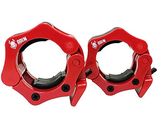 Presilha para Barra Olímpica Lock Jaw Par 50mm Odin Fit - Vermelho