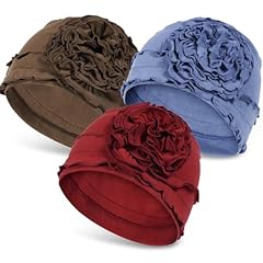 3 Pcs,dark Coffee+denim Blue+wine