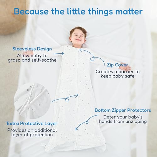 Image of TotAha Toddler Sleep Sack 2T-4T, Soft Wearable Blanket Baby Sleep Bag, Light 0.5 TOG or Medium-weight 1.0 TOG Sleeping Sacks