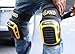 CARIB GEAR PRO USA Work Knee Pads for Men and Women Heavy Duty Gel Construction Knee Pads with Anti Slip Straps for Flooring Tiling Gardening Includes Leather Gloves and Safety Glasses