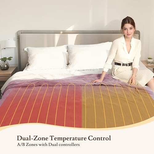 BRILLIO Electric Heated Blanket 84"×90", 4 Heating Levels & 10H Auto-Off by BRILLIO - Used condition - Image 2