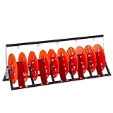 FHSLKXIM Drahtspulenhalter für Kabel, aus Karbonstahl, Drahtkabeltrommelständer für Drähte/Paracord/Starterdraht, robuster Kabelspender, einfach zu organisierender Draht, 5 Rollen