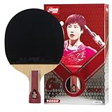 DHS Sports 6 Star Table Tennis Racket H6006 - Penhold, ITTF Approved Paddle, Advanced, 5 Ply Wood, Thicker Core, Hurricane 3 and Tin Arc Rubbers