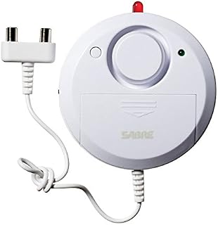 SABRE Wired Water Leak Flood Alarm Sensor with 110 dB Siren - DIY