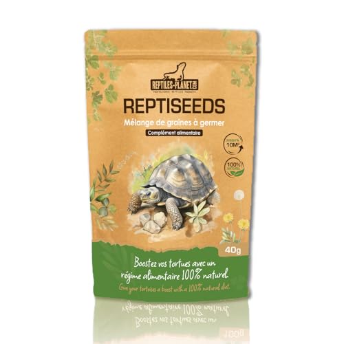 Reptiles Planet - Reptiseeds - Mélange de Graines à Germer pour Tortue Terrestre - 40 g