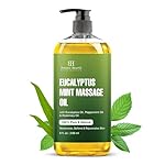 Botanic Hearth Eucalyptus Mint Massage Oil – Invigorating, Refreshing, and Relaxing – Massage, Made with Natural Oils – for All Skin Types – Men and Women 8 fl oz