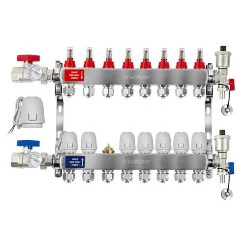 WiseWater 8 Loop Manifold with Actuators