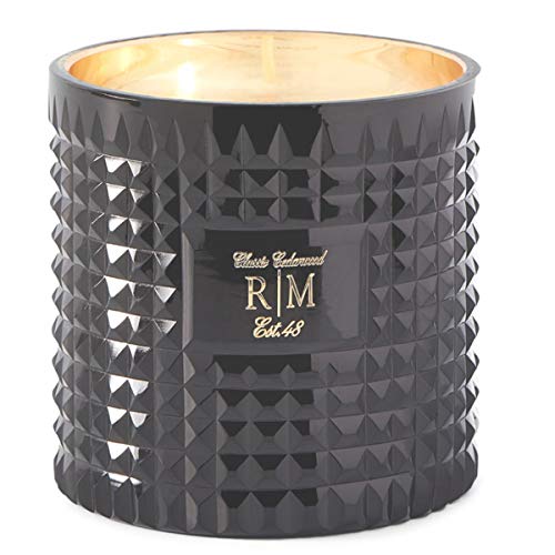 Preisvergleich Produktbild Riviera Maison- Duftkerze im Schmuckglas - Luxury Scented Candle Cl. Cedarwood - Schwarzglas - DxH 10 x 10 cm