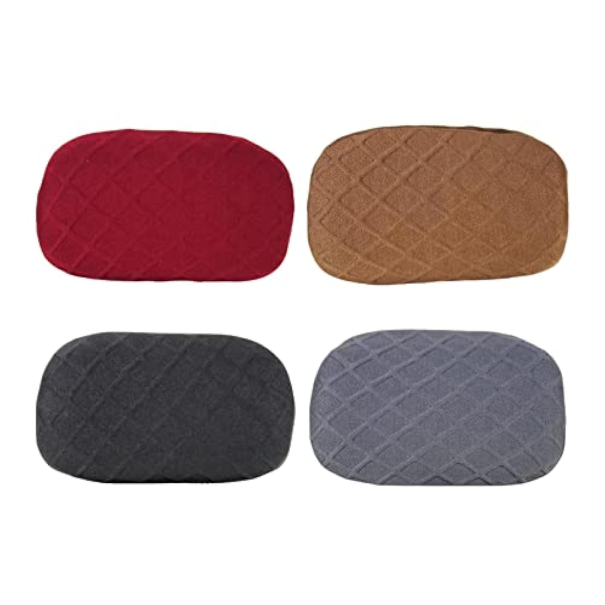 3x Polyester Office Chair Head Pillow Covers