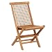 Produktbild MR. DEKO® Klappstuhl Langton Teakholz | Gartenstuhl Klappbar Outdoor | 53x43x89 cm (BxTxH) | Scherenstuhl Teak | Klapp-Gartenstühle Outdoor | Gartenmöbel Stuhl Holz | Außen Faltbar