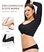 Nebility Arm Compression Sleeve Women Arm Shaper Post Surgery Post Surgery Front Closure Bra(Black,Large)