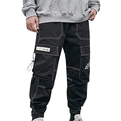 XYXIONGMAO Streetwear Harem Pants for Men Hip Hop Techwear Pants Loose Overalls Casual Function Multi-Pocket Trousers